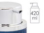 Berilo Distributeur de savon plastique 420 ml bleu 7x14x8 cm (Set de 32)