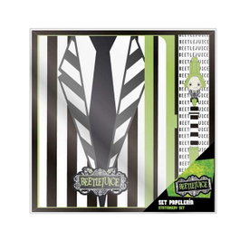 Cerdá - Set de papeterie stylo Beetlejuice - Blanc - 22.0 x 22.0 x 2.5 cm - À partir de 3 ans