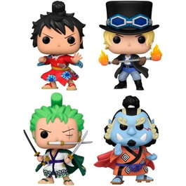 FUNKO Blister 4 figurines POP One Piece Exclusive