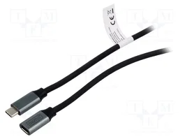DIGITUS Câble USB 3.0 vers USB C, 1m, Noir