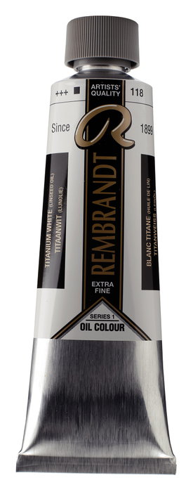 Rembrandt Tube de peinture à l'huile Blanc de Titane 150 ml Rembrandt Tube de peinture à l'huile Blanc de Titane 150 ml