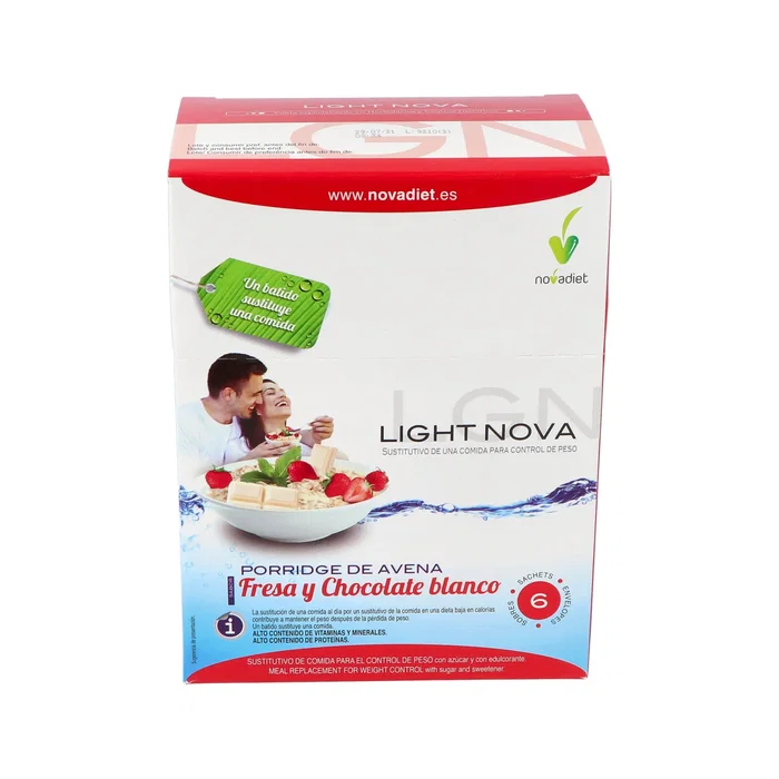 Novadiet Light Nova Porridge Fresa 6 Sachets Novadiet Light Nova Porridge Fresa 6 Sachets
