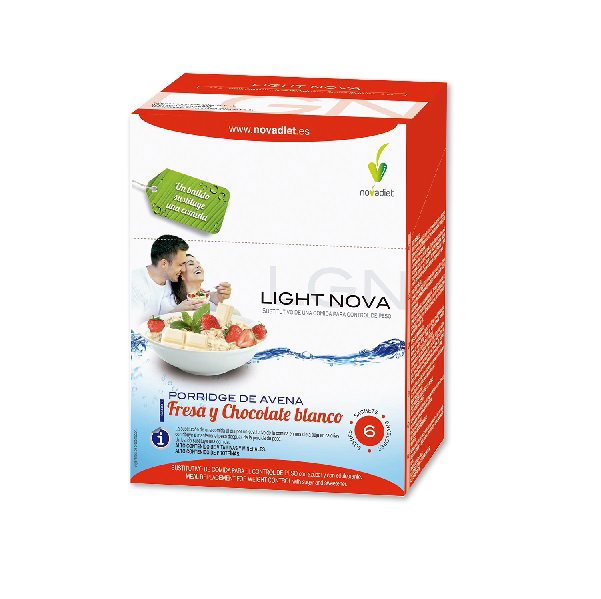 NOVADIET LIGHT NOVA PORRIDGE fraise 6 sachets NOVADIET LIGHT NOVA PORRIDGE fraise 6 sachets