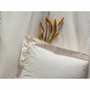 BigBuy Home Parure de couette Satiné Écru 220 x 240 cm, 3 pièces