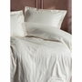 BigBuy Home Parure de couette Satiné Écru 220 x 240 cm, 3 pièces