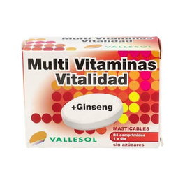 VALLESOL MULTIVITAMINAS+GINSENG 24 comprimés