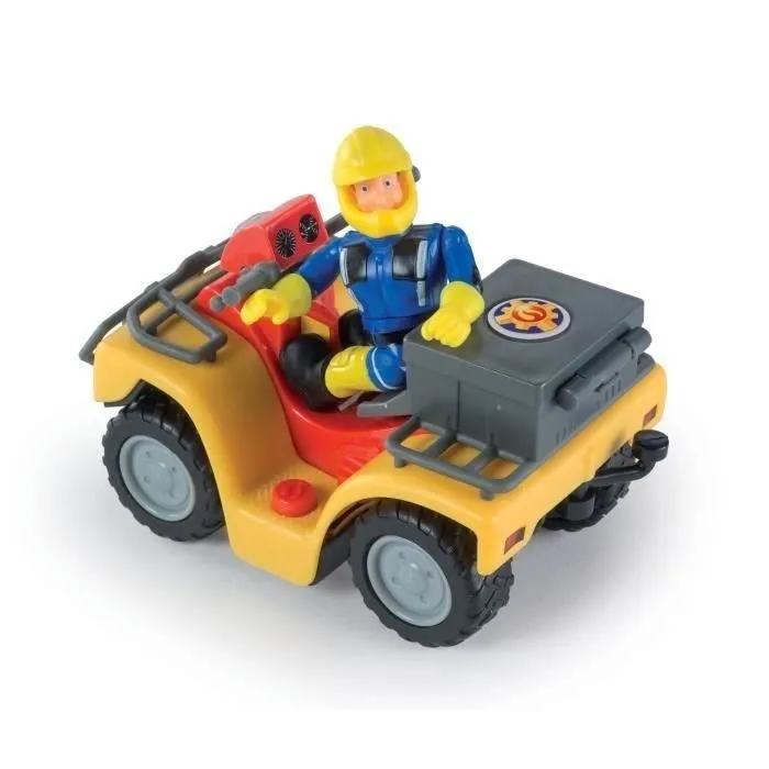 Sam Le Pompier Quad Mercure avec Figurine et Accessoires, Jouet Enfant dès 3 ans