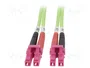 DIGITUS Patch cord en fibre optique OM5 LC/UPC 3m vert