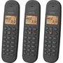 Logicom ILOA 350 TRIO - Téléphone fixe sans fil DECT - Noir