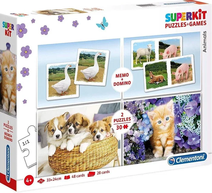 Clementoni SuperKit Animaux Puzzle Unisexe 4+ ans Clementoni SuperKit Animaux Puzzle Unisexe 4+ ans