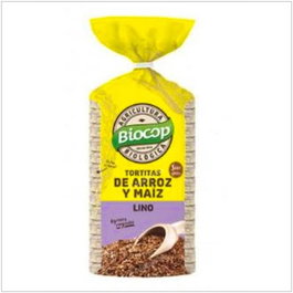 BIOCOP Galettes de riz, maïs et lin BIO 200g