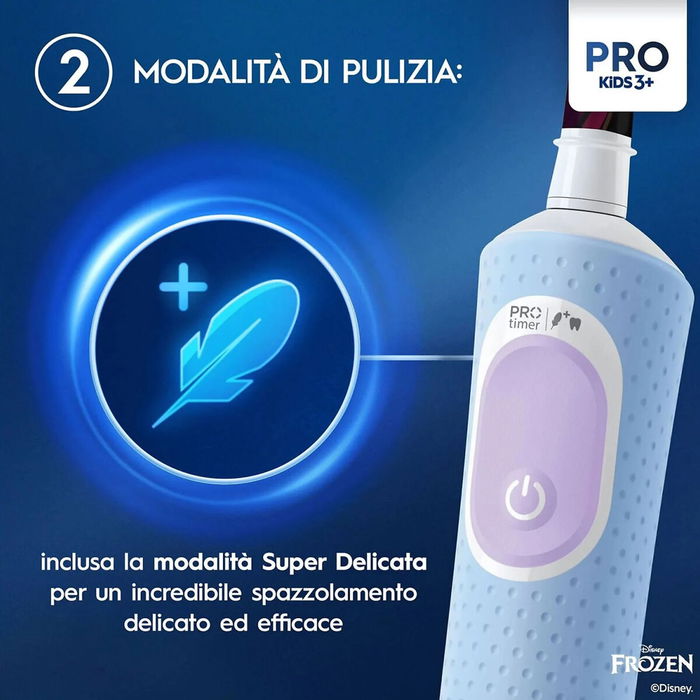Brosse à dents électrique Oral-B Frozen Noir Multicouleur (2 Pièces) (2 Unités)
