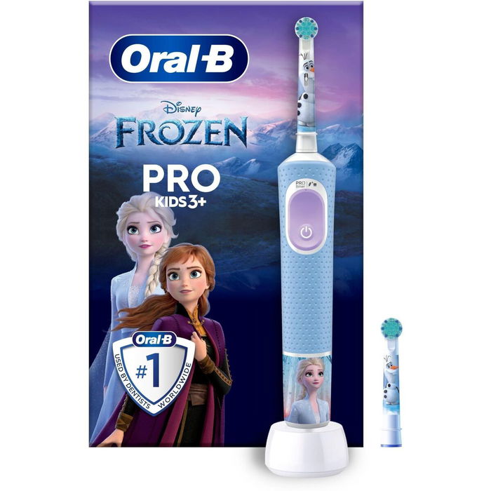 Brosse à dents électrique Oral-B Frozen Noir Multicouleur (2 Pièces) (2 Unités)
