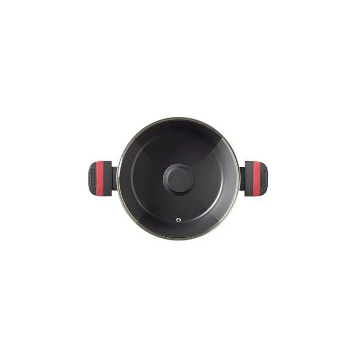 Pyrex Faitout Optima 24 cm, Noir, Compatible Induction