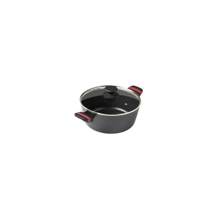 Pyrex Faitout Optima 24 cm, Noir, Compatible Induction