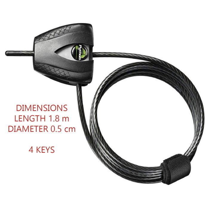 Master Lock 8417EURDPRO Câble antivol Python ajustable (30 cm à 1,8 m) Master Lock 8417EURDPRO Câble antivol Python ajustable (30 cm à 1,8 m)