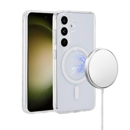 eSTUFF Coque magnétique hybride INFINITE OSLO pour Samsung Galaxy S24+ - Transparent