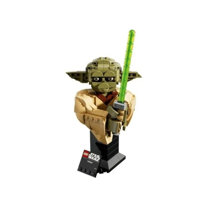 Lego Star Wars 75438 Le Buste de Yoda Set de Construction pour Adulte Décoration DIY avec Sabre Laser