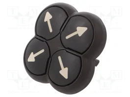EATON ELECTRIC Commutateur à 4 positions 22mm noir RMQ-Titan