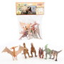 Tachan Blister Dinosaurios 6 Pièces - Figurines Dinosaures en Plastique - Jeu Éducatif pour Enfants 3+ Ans