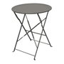 Outdoor Living By Decoris Helsingborg Ensemble table et 2 chaises pliables en acier gris anthracite