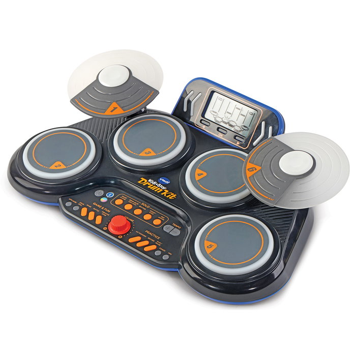 VTech - KidiDj Drums - Batería Electrónica - Kit de batterie électronique pour enfant avec 4 pads, 2 cymbales, micro et coaching - Recommandé 6 ans et plus - Réf. 80-572622 VTech - KidiDj Drums - Batería Electrónica - Kit de batterie électronique pour enfant avec 4 pads, 2 cymbales, micro et coaching - Recommandé 6 ans et plus - Réf. 80-572622