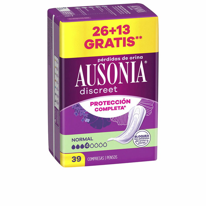 Ausonia Discreet serviettes pour incontinence normale, 39 unités Ausonia Discreet serviettes pour incontinence normale, 39 unités