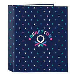 Reliure à anneaux Benetton Drop Multicouleur A4 27 x 33 x 6 cm