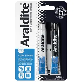 Cyanolit Araldite Standard Colle Époxy Bi-composant Haute Résistance, Prise Longue, pour Métal Bois Plastique, 2 x 15 ml