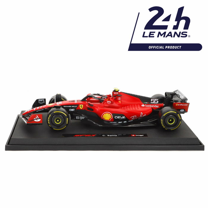 Burago Ferrari F1 Racing Sf 23 Helmet #55 Échelle 1:18