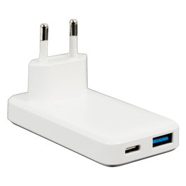 Be Mix Adaptateur de courant ultraplat USB-C et USB 36 W