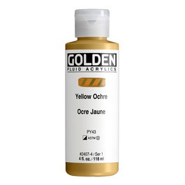Golden Fluid Colores Acrílicos Ocre Amarillo 118 ml