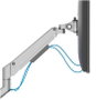 Neomounts DS70-250SL1 Support de bureau à mouvement complet pour écrans 17" à 35" (9 kg, VESA 100x100, réglage gaz, argent)