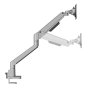 Neomounts DS70-250SL1 Support de bureau à mouvement complet pour écrans 17" à 35" (9 kg, VESA 100x100, réglage gaz, argent)