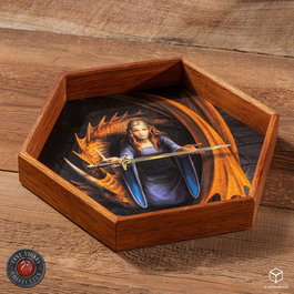 Anne Stokes Plateau à dés The Truth 20 cm