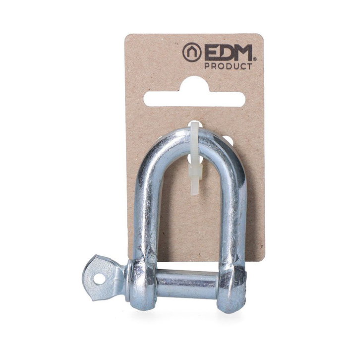 EDM Grillete en acier galvanisé 10 mm 3/8 po pour amarrage et remorquage capacité 310 kg EDM Grillete en acier galvanisé 10 mm 3/8 po pour amarrage et remorquage capacité 310 kg