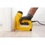 Stanley TRE550 Agrafeuse Électrique Filaire Pro - 2,5 m - Agrafes Type G et Clous Type J - Puissance Réglable