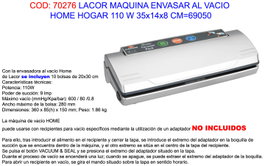 BAJA LACOR Machine à mettre sous vide 110 W