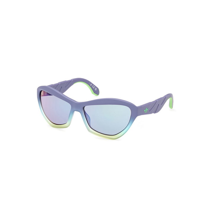 Adidas Sport Lunettes de soleil OR0095 82Z Unisexe Rectangulaire Violet Mat Verre Dégradé Violet Cristallin 130mm
