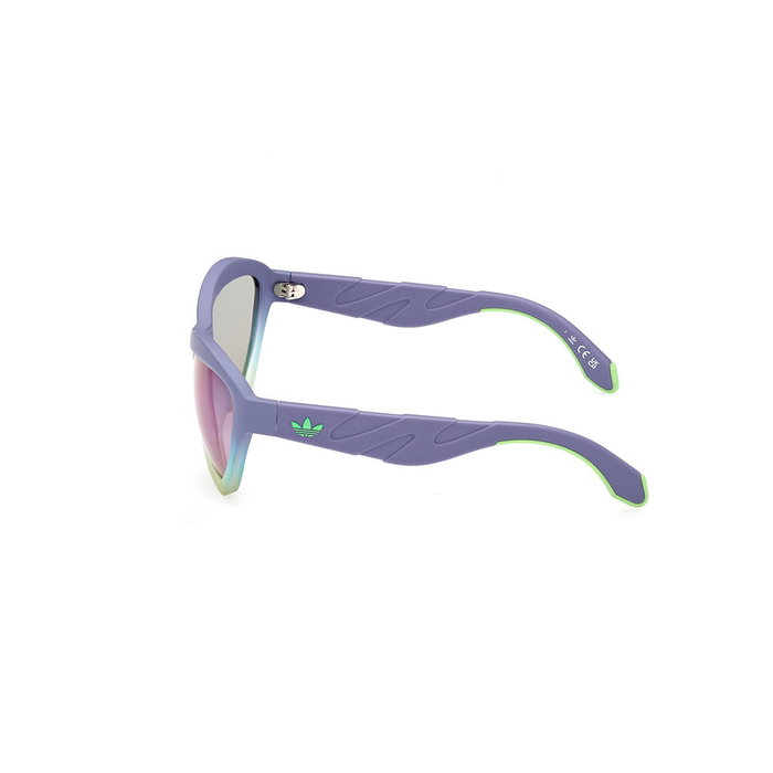 Adidas Sport Lunettes de soleil OR0095 82Z Unisexe Rectangulaire Violet Mat Verre Dégradé Violet Cristallin 130mm