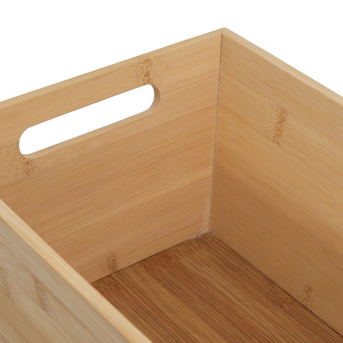 BigBuy Home Panier Multi-usages Naturel Bambou Bois MDF 7 L