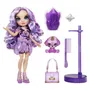 Rainbow High - Poupée mannequin Violet Willow de 28 cm avec licorne et kit de slime pailletée - Violet mauve et scintillante