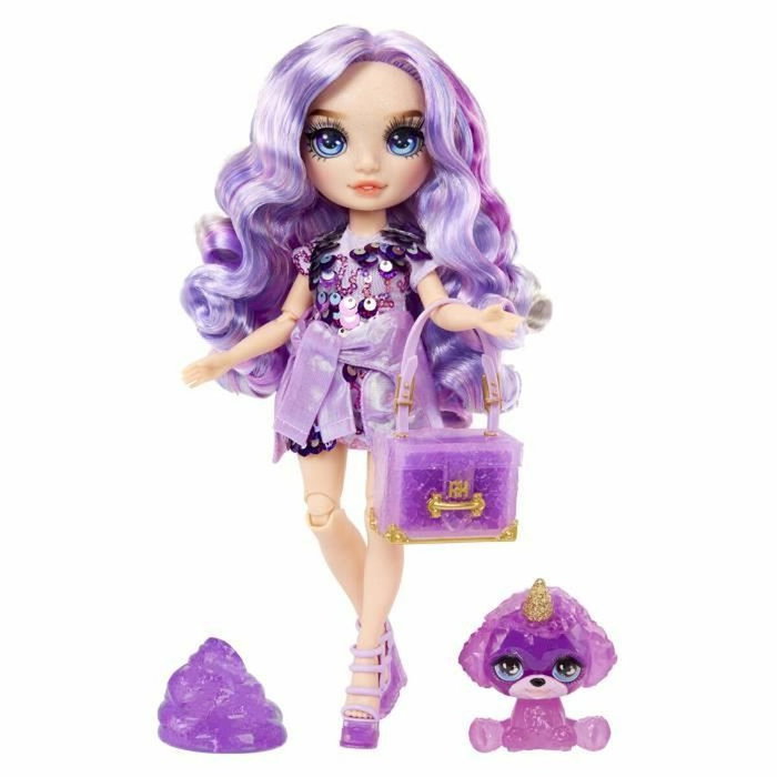 Rainbow High Poupée Violet Willow avec Kit de Slime et Licorne