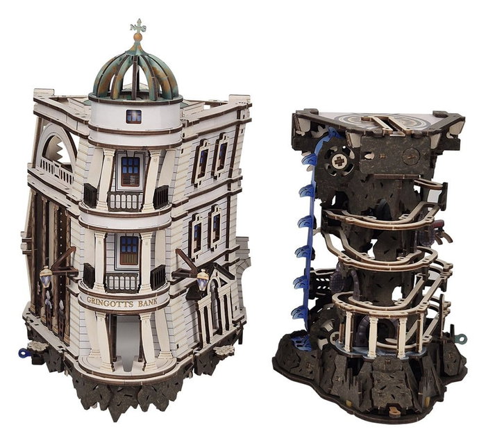 Ugears Harry Potter Maquette en bois Piste à billes Banque Gringotts