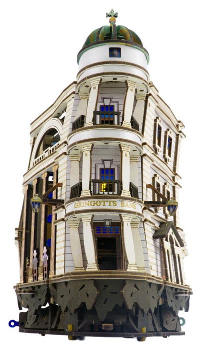 Ugears Harry Potter Maquette en bois Piste à billes Banque Gringotts
