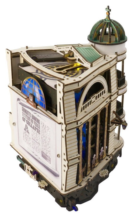 Ugears Harry Potter Maquette en bois Piste à billes Banque Gringotts
