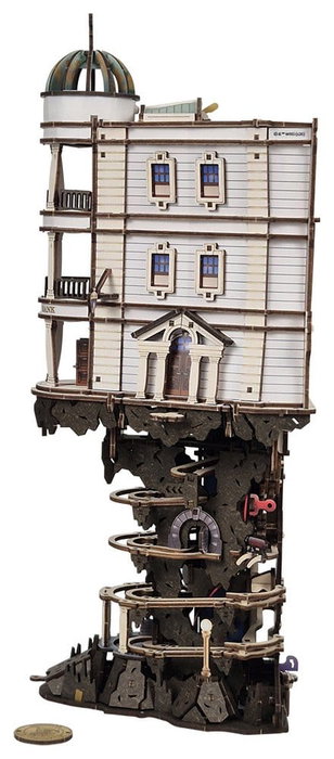Ugears Harry Potter Maquette en bois Piste à billes Banque Gringotts