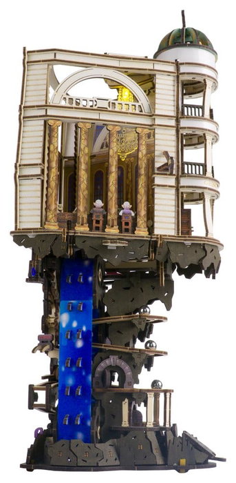 Ugears Harry Potter Maquette en bois Piste à billes Banque Gringotts