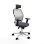 Piqueras y Crespo Chaise de Bureau Jorquera avec Appui-tête Gris foncé