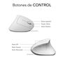 Souris Optique Ergonomique Subblim SUBMO-EDGVU02 Blanc 1600 dpi